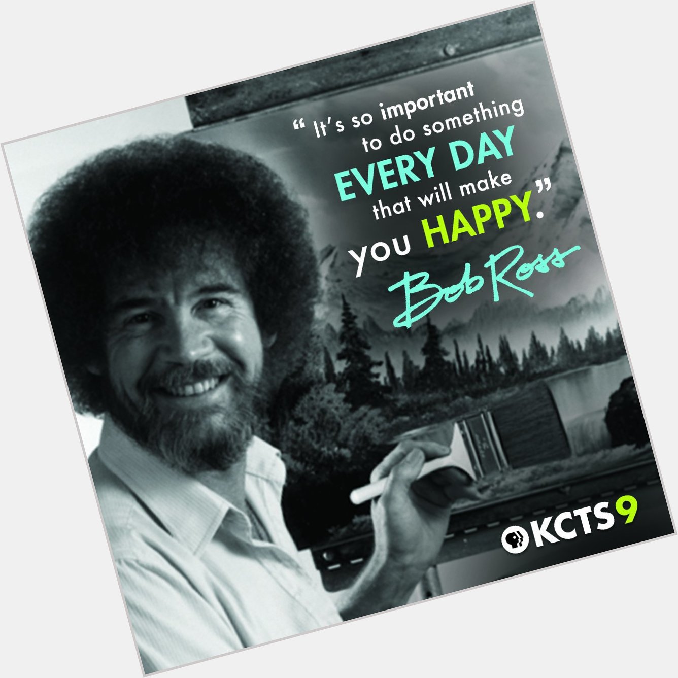 Happy Birthday to our favorite painter, Bob Ross!  