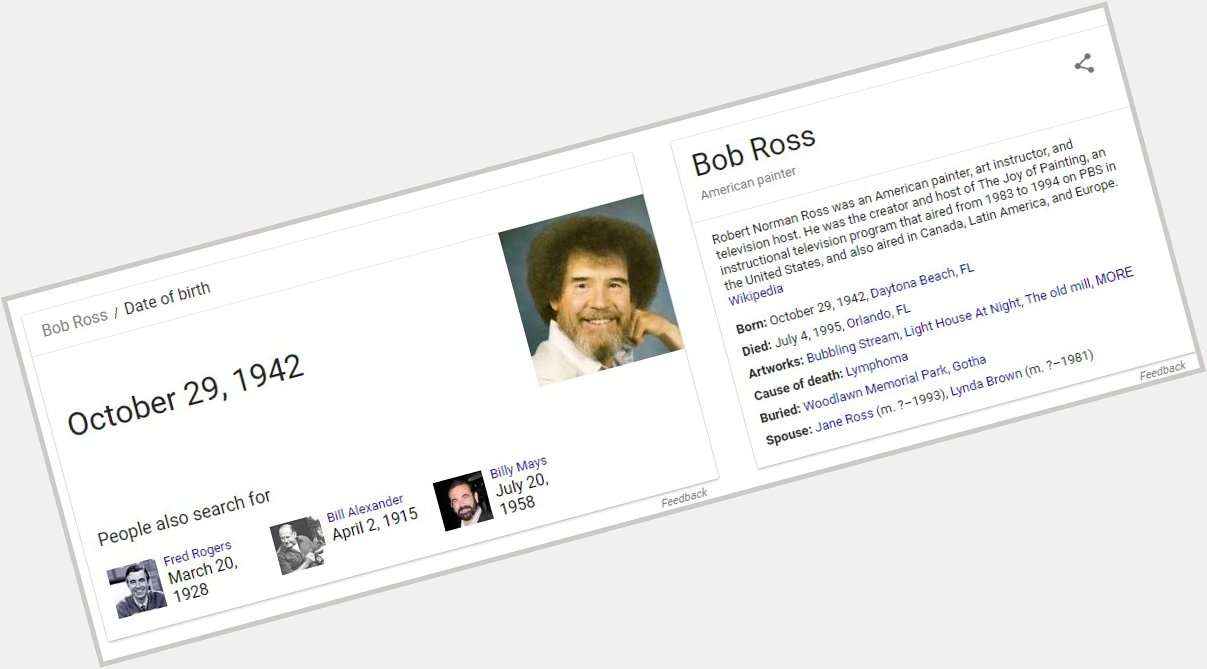 Happy Birthday Bob Ross 
