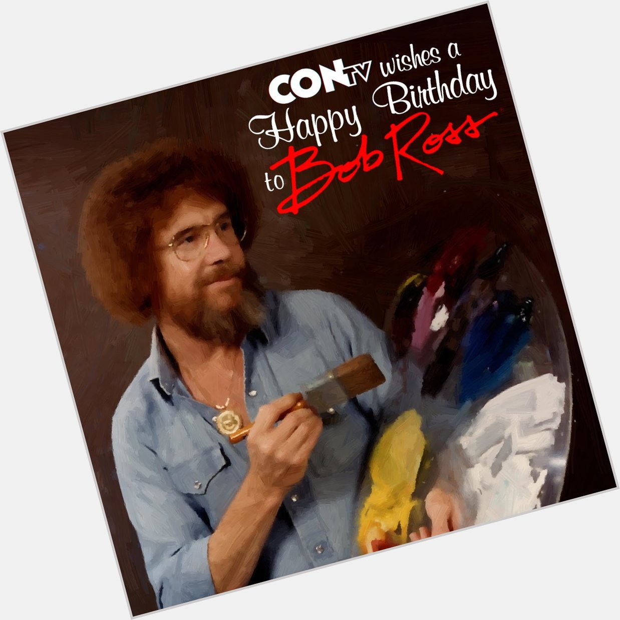 Happy little birthday to our favorite artist, Bob Ross!    