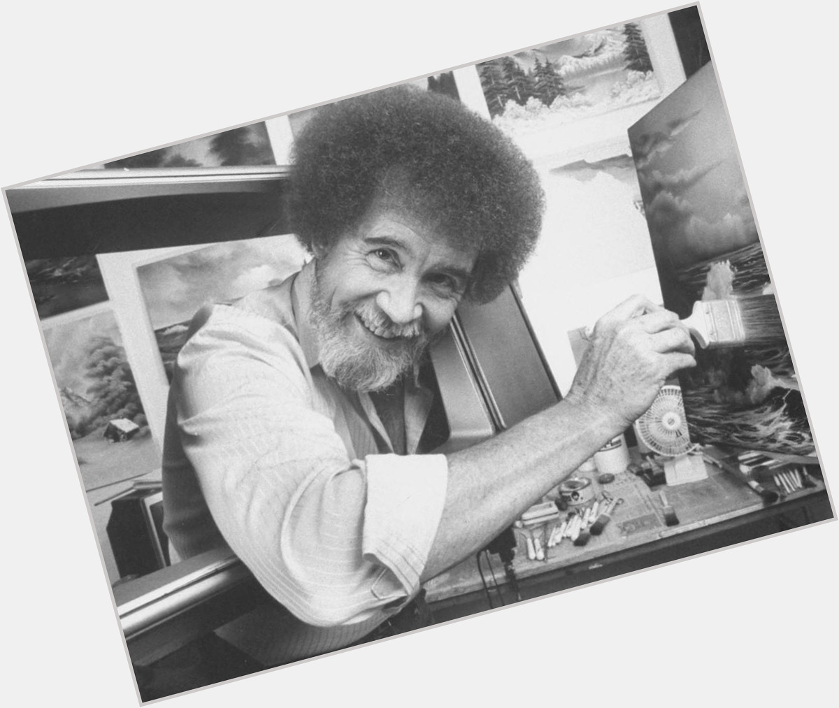 Happy 78th birthday to Bob Ross!

\The Joy of Painting\ remains a therapeutic series for many people. 