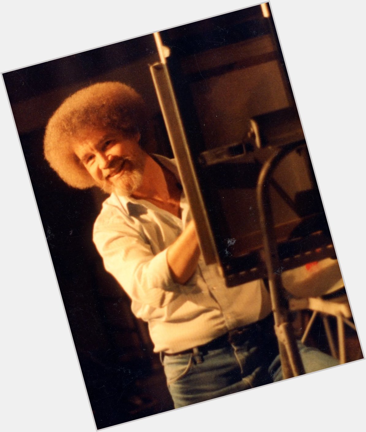 Today is Bob Ross birthday so in honor of him go paint or create something  happy little trees->  