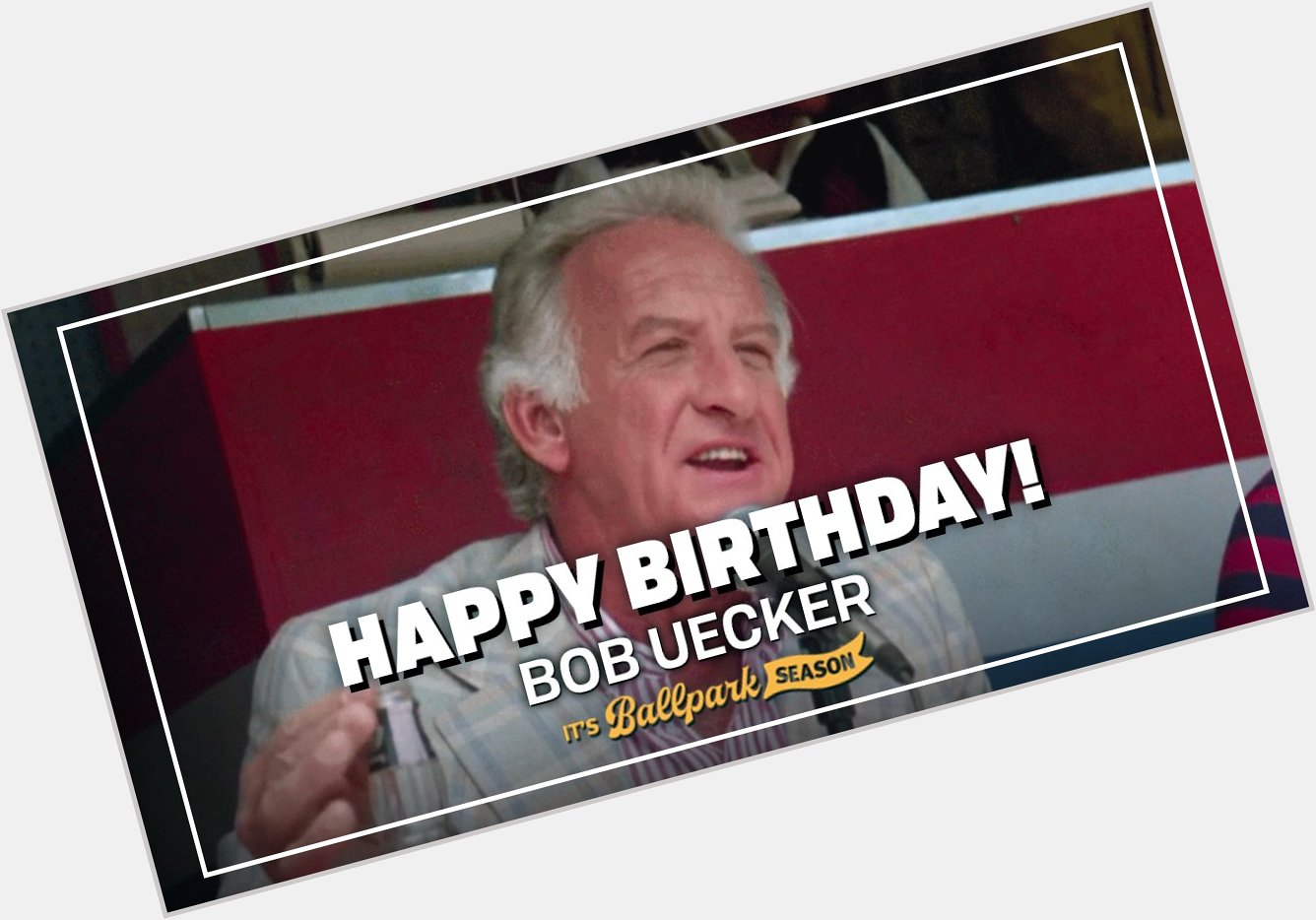Happy birthday to former catcher and one of baseball\s all-time favorites, Bob Uecker! 