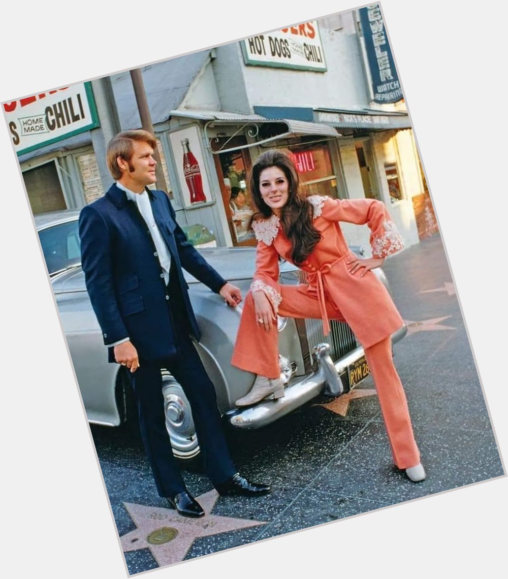 Happy Birthday Bobbie Gentry, seen here with Glen Campbell in front of Nick\s Burgers on Vine. 