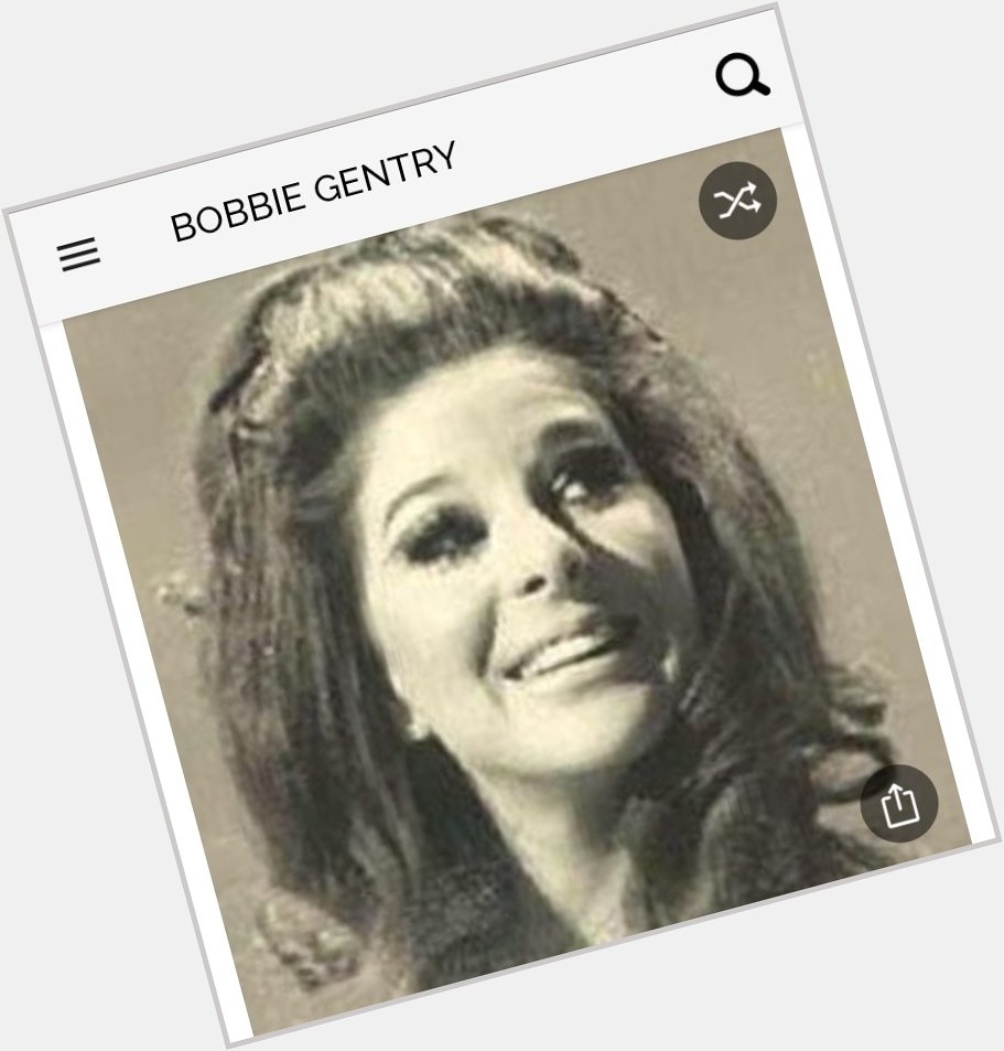 Happy birthday to this iconic country singer.  Happy birthday to Bobbie Gentry 