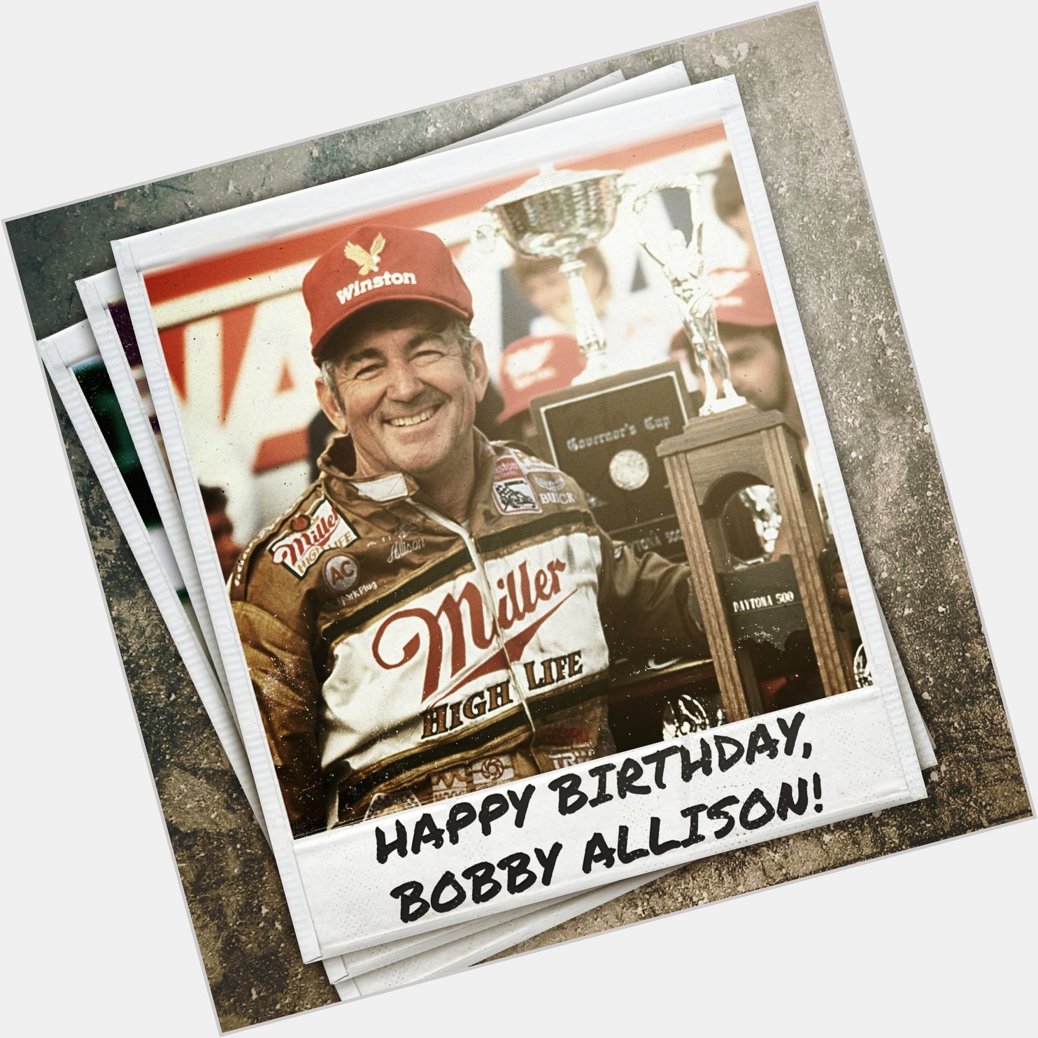 Happy birthday to the three-time Daytona 500 winner, 1983 champion, and inductee Bobby Allison! 