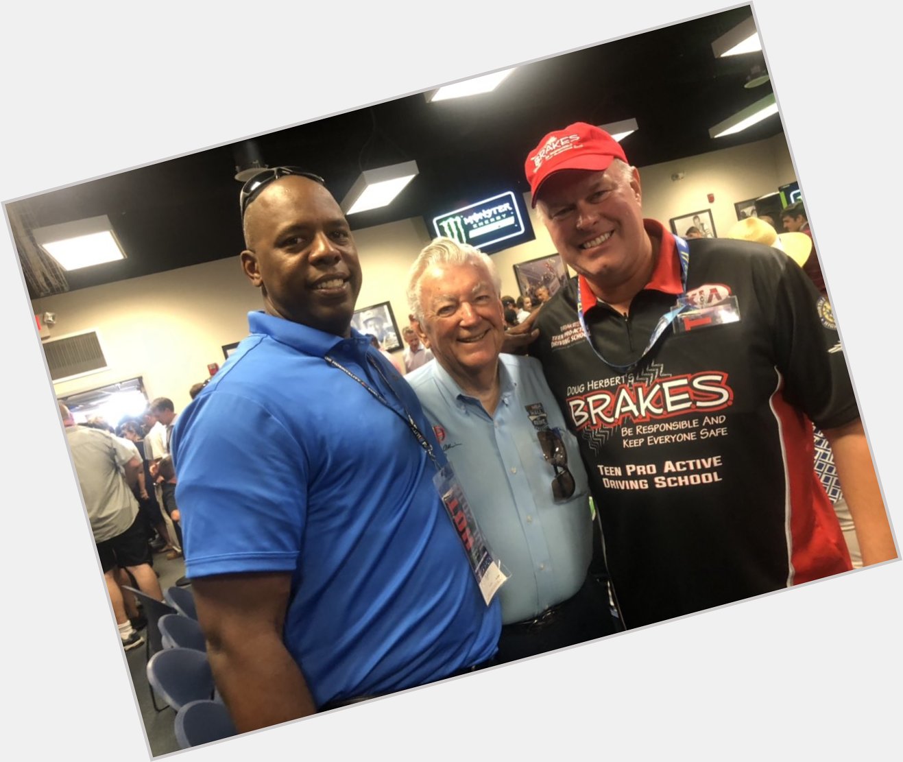 Happy birthday to Hall of Famer Bobby Allison. Hanging out here with our friend Doug Herbert. 