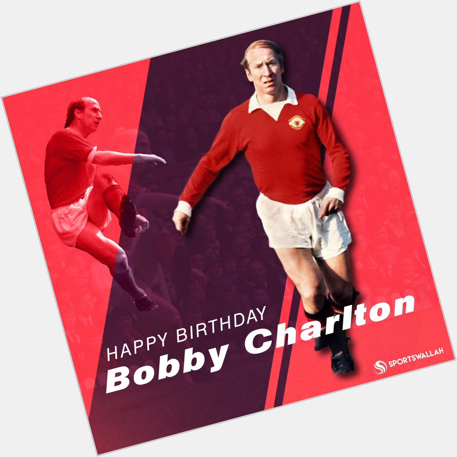 12 trophies 249 goals  758 games Happy birthday to one of greatest legends, Sir Bobby Charlton. 