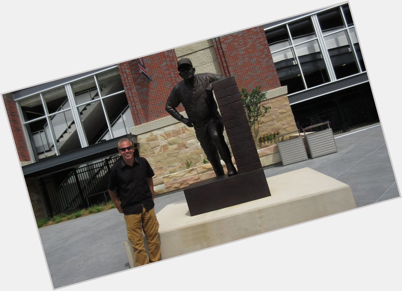 5/21 Happy Birthday Bobby Cox.  Here with his statue at Sun Trust Ballpark phor the Atlanta 