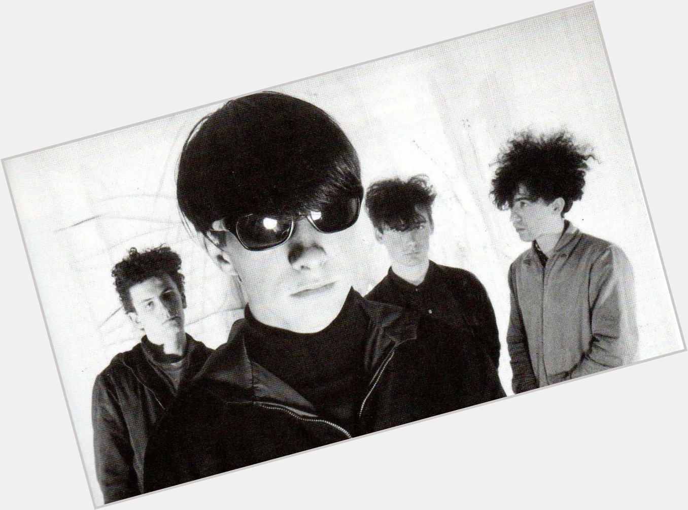 Happy Birthday Bobby Gillespie, up front in this early Jesus And Mary Chain promo pic 