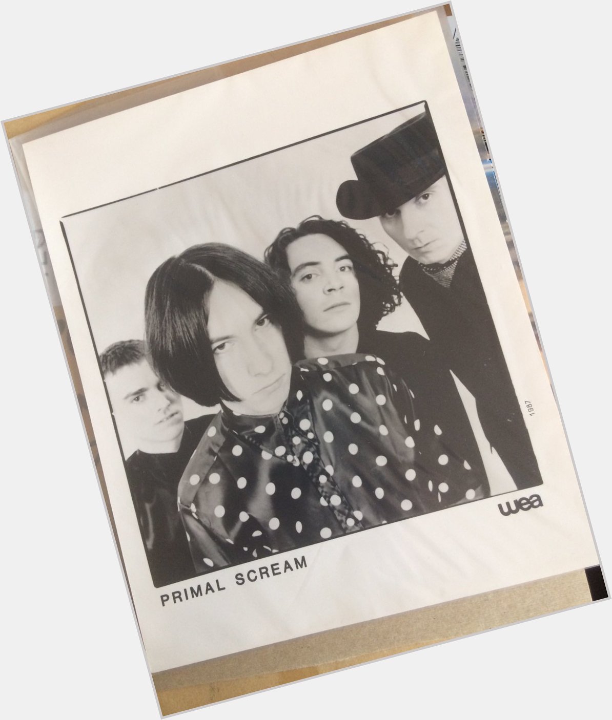 Happy Birthday to Bobby Gillespie. Here\s a promo photo from 30 years ago! 