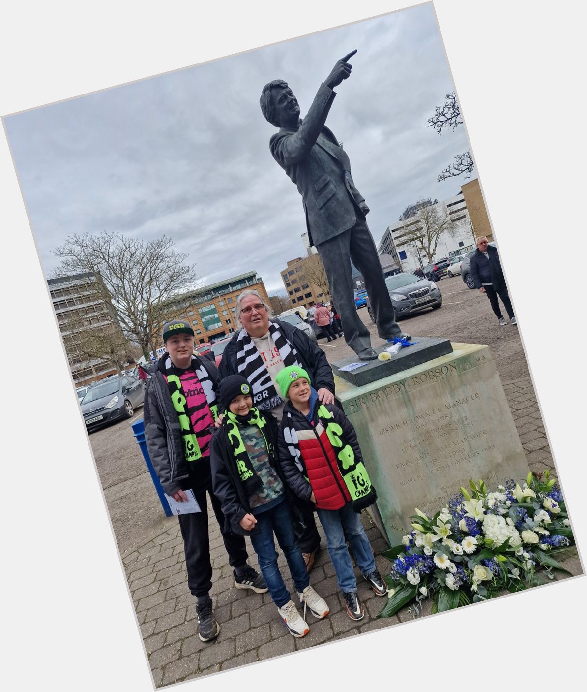Some top statues in Ipswich. Happy 90th birthday Sir Bobby Robson. 