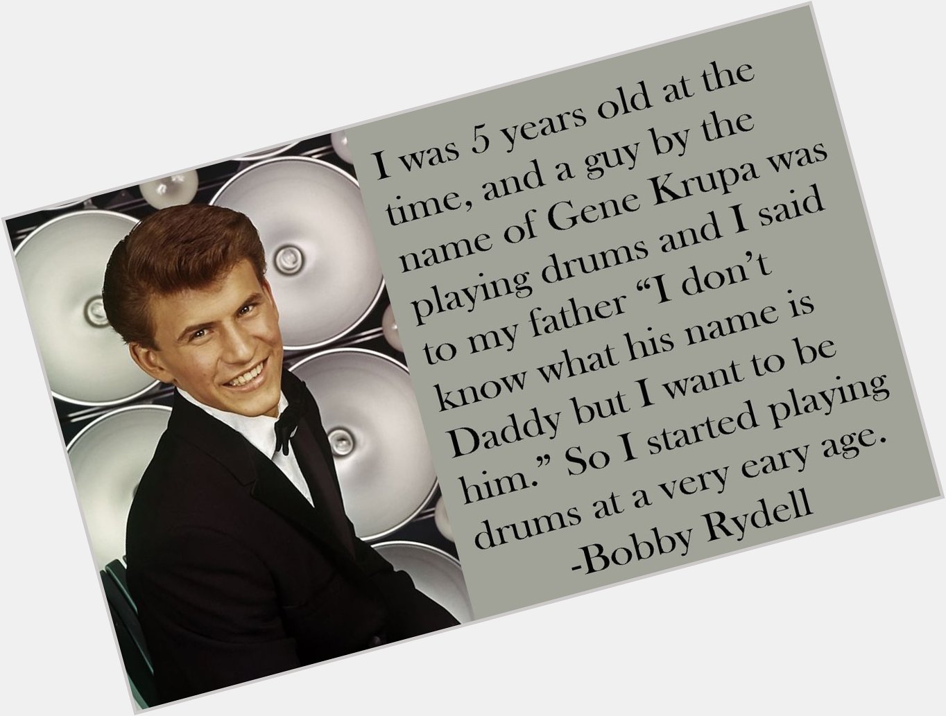 Happy 79th Birthday to Bobby Rydell [Ridarelli], who was born in Philadelphia, Pennsylvania on this day in 1942. 