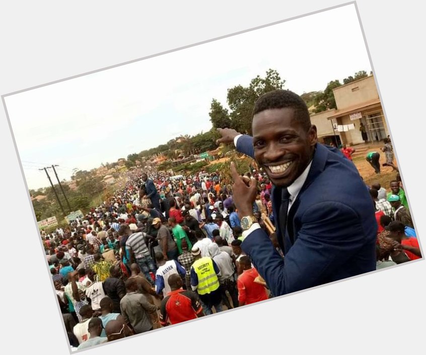 Happy birthday mr president HE Bobi wine. We love you may almighty God bless you . 
