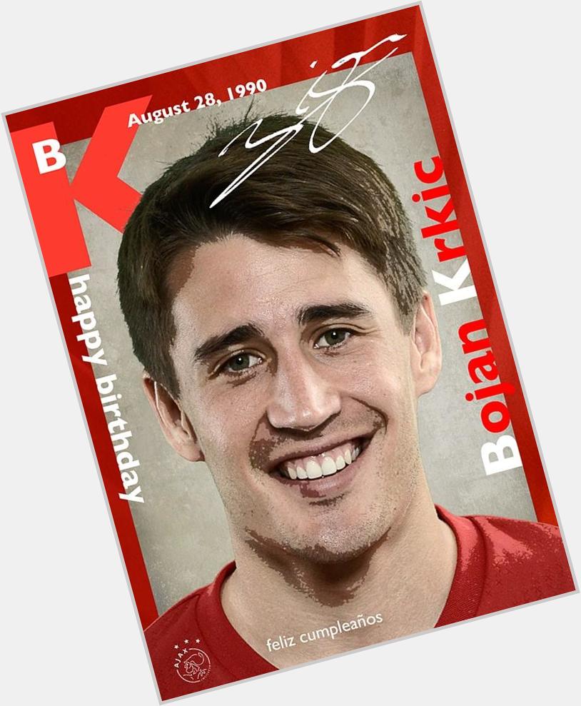 " Heel erg bedankt!!!   Happy 23rd birthday Bojan Krkic! " 