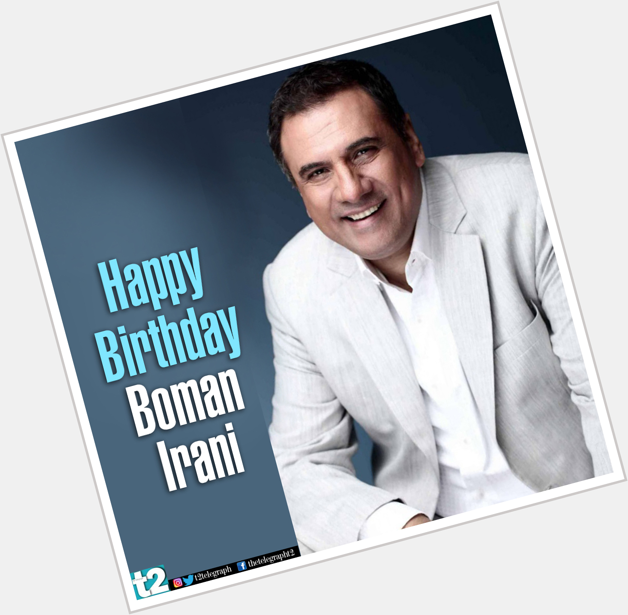 The man who aces both haa-ha and high drama. Happy birthday Boman Irani! 