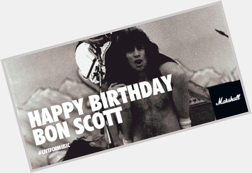 On what would have been his 69th birthday, we say Happy Birthday to one of the greats - Bon Scott. 