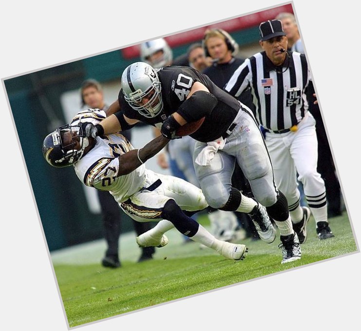 Happy birthday to former Raider He was a bone crusher who always left it all out on the field. 