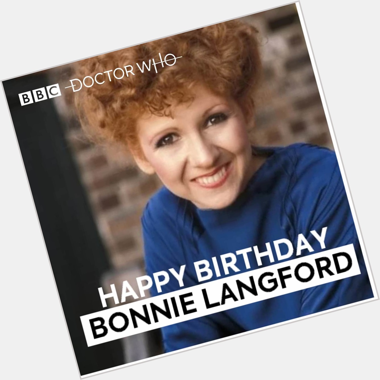 Happy Birthday, Bonnie Langford    