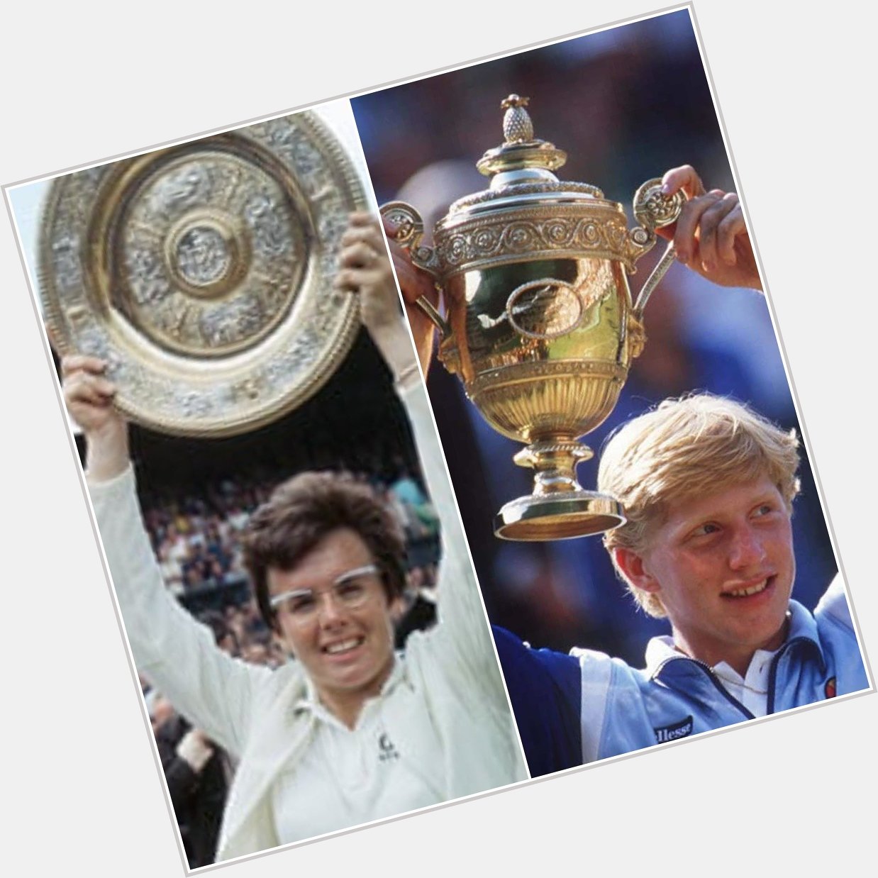 Happy birthday today to two amazing Wimbledon champions....Billie Jean King and Boris Becker! 
