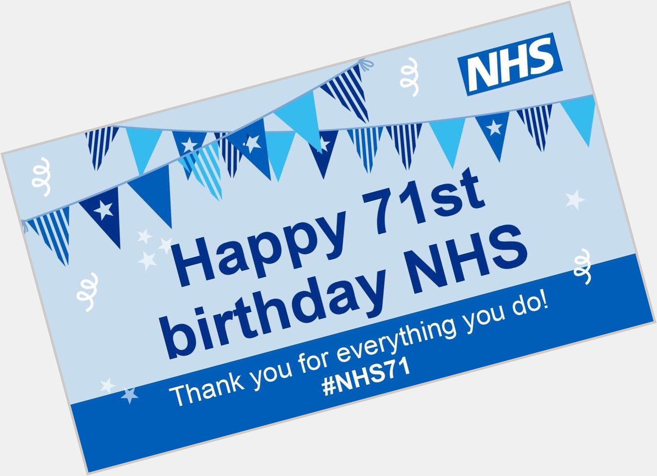 Happy Birthday NHS! Will you see 72 with either Jeremy Hunt or Boris Johnson as our prime minister! 