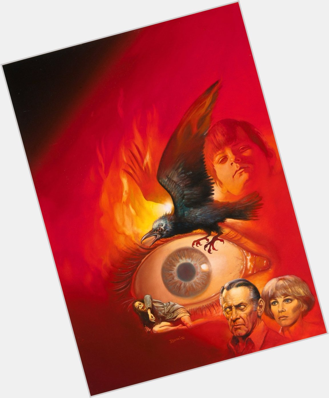 Happy 80th Birthday Boris Vallejo. Here\s his unused poster for Damien: The Omen 2. 