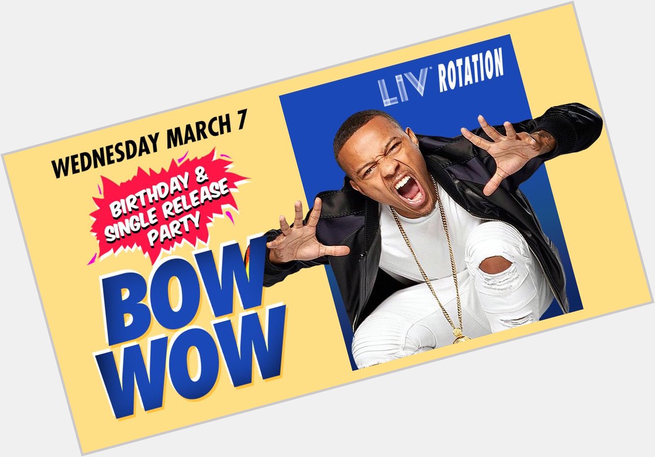 . kicking off this week for Happy Birthday Bow Wow! Tickets at  