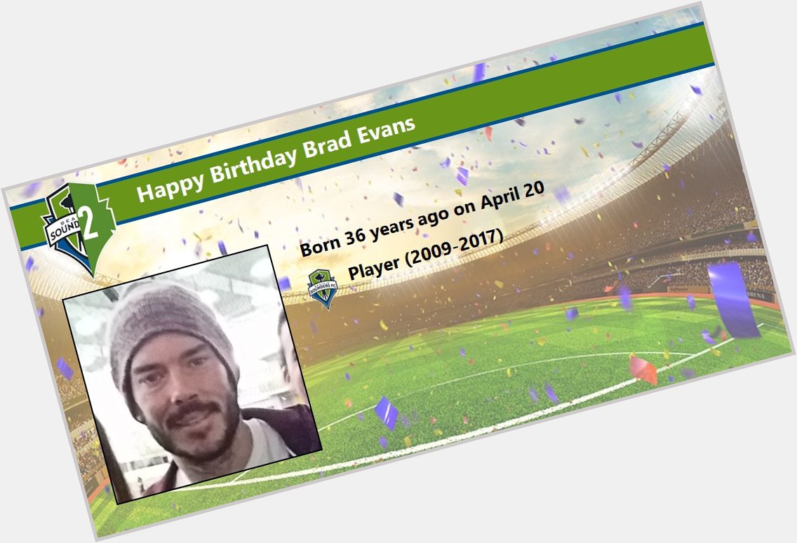 Happy Birthday Brad Evans (     Details:  