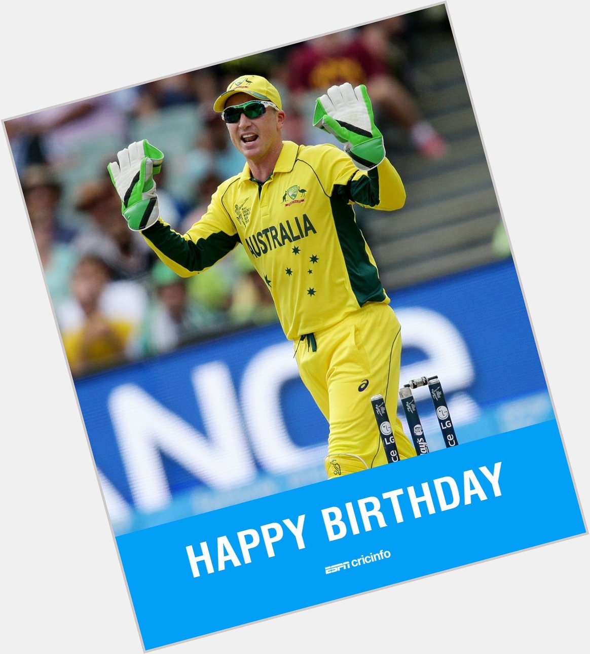   Happy birthday to former Australia wicketkeeper Brad Haddin!  