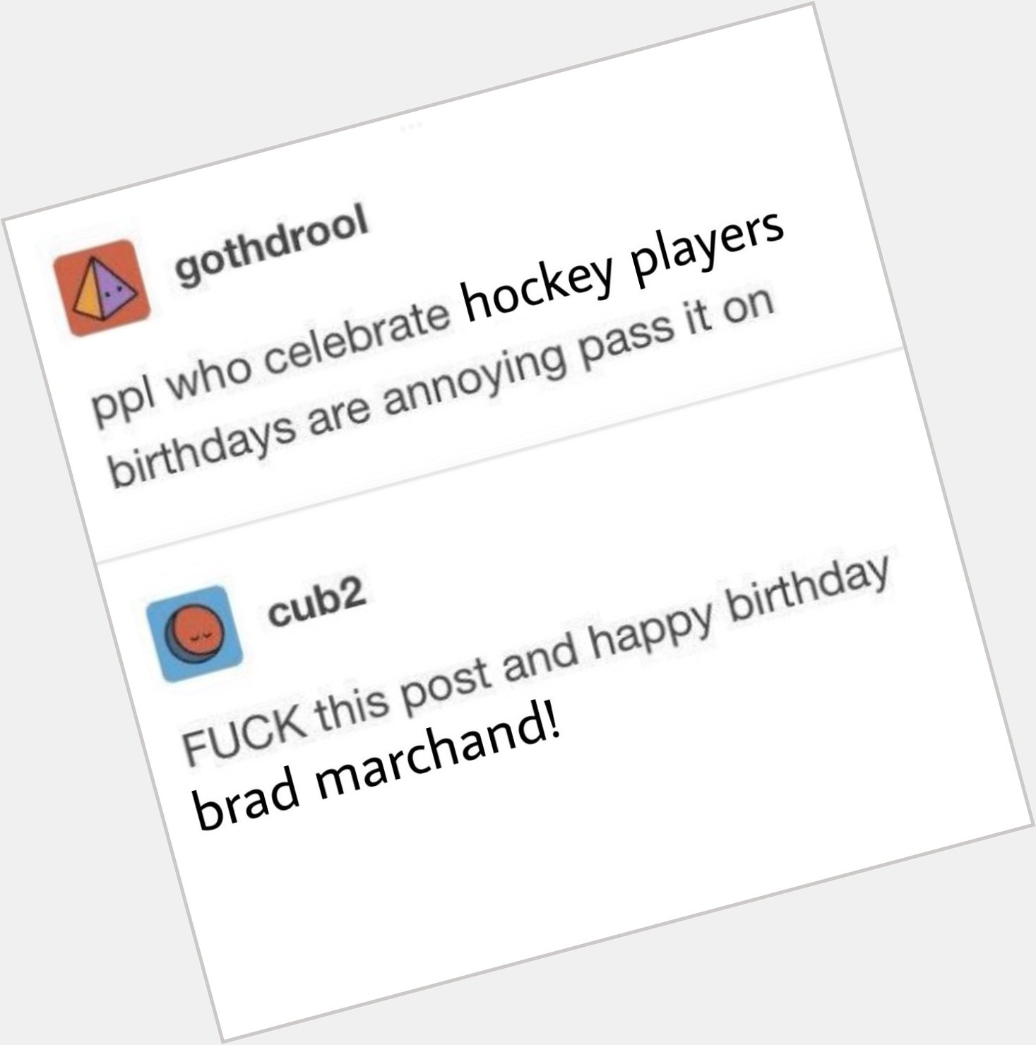 Happy birthday brad marchand! 