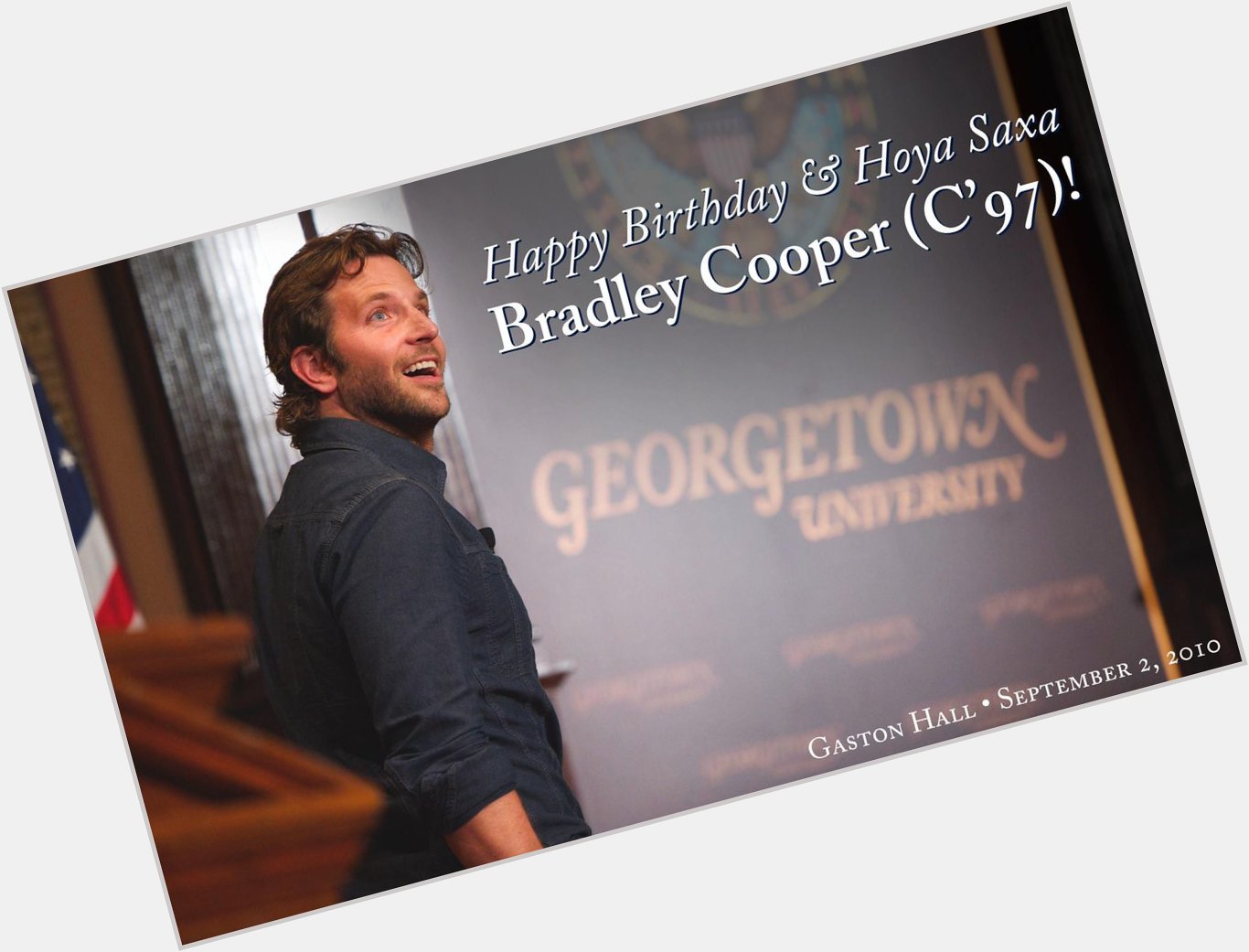 Happy Birthday to alumnus and former rower, Bradley Cooper! (h/t 