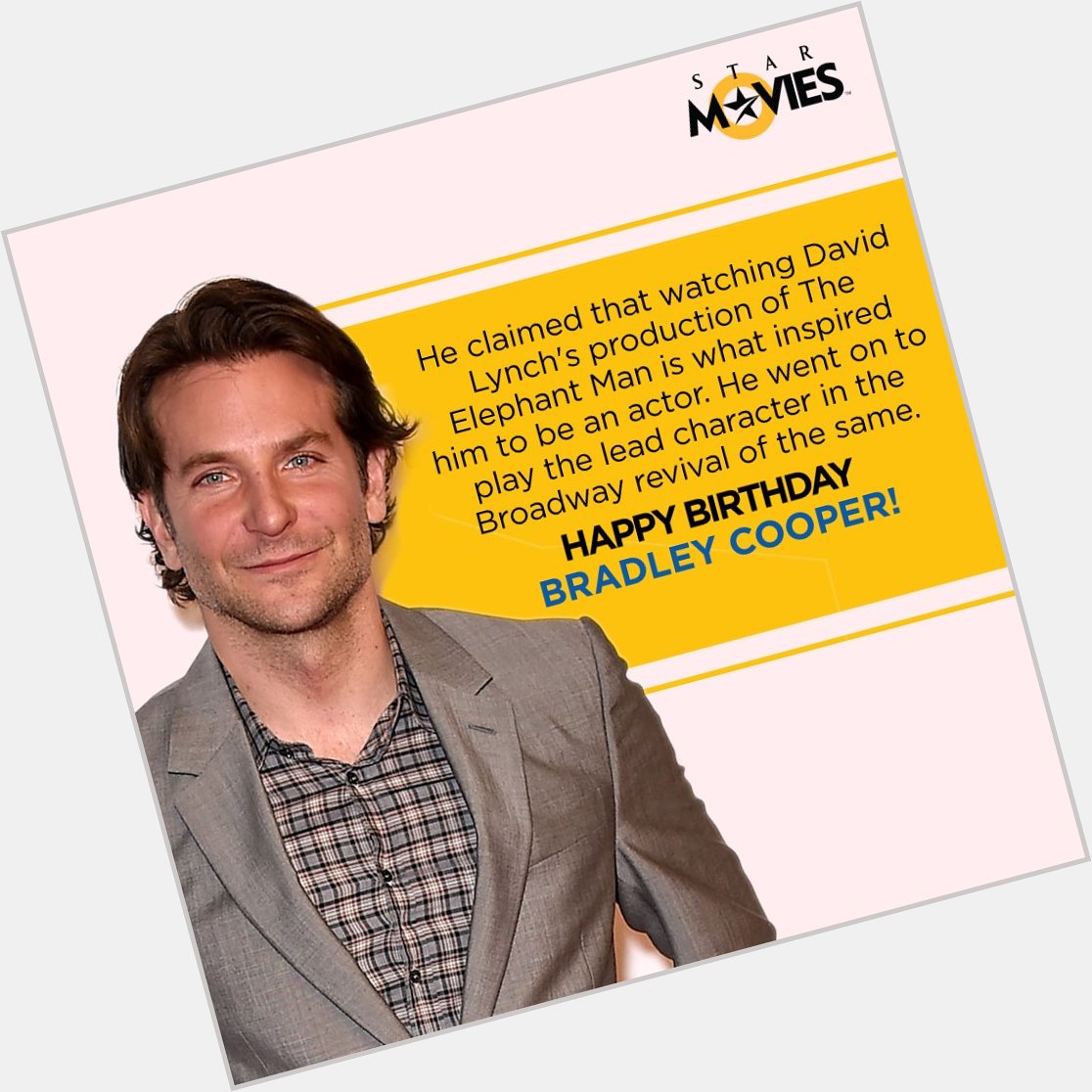 Known for his gorgeous looks and great acting skills, here s wishing Bradley Cooper a happy birthday! 