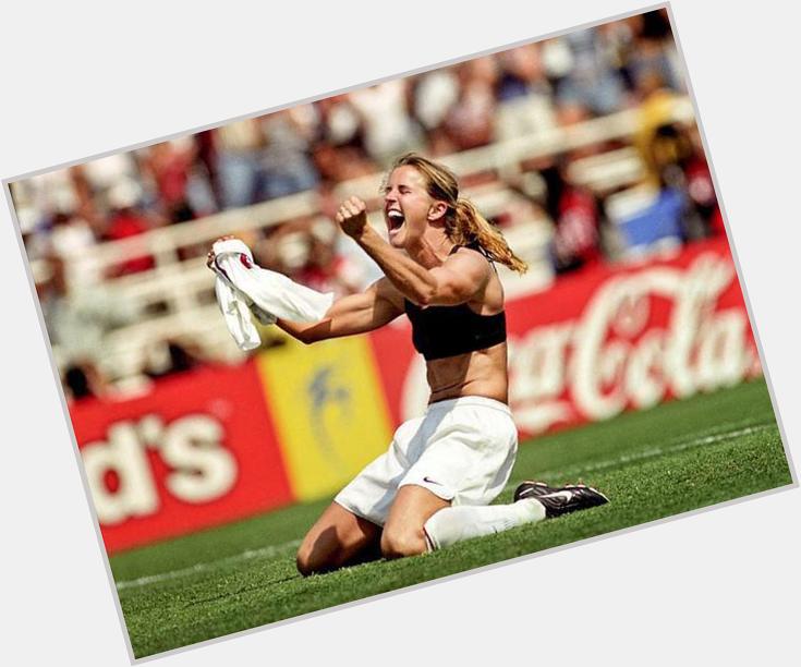 Happy birthday to brandi chastain, a women\s soccer leader and icon. i\m so honored to have you as a role model! 