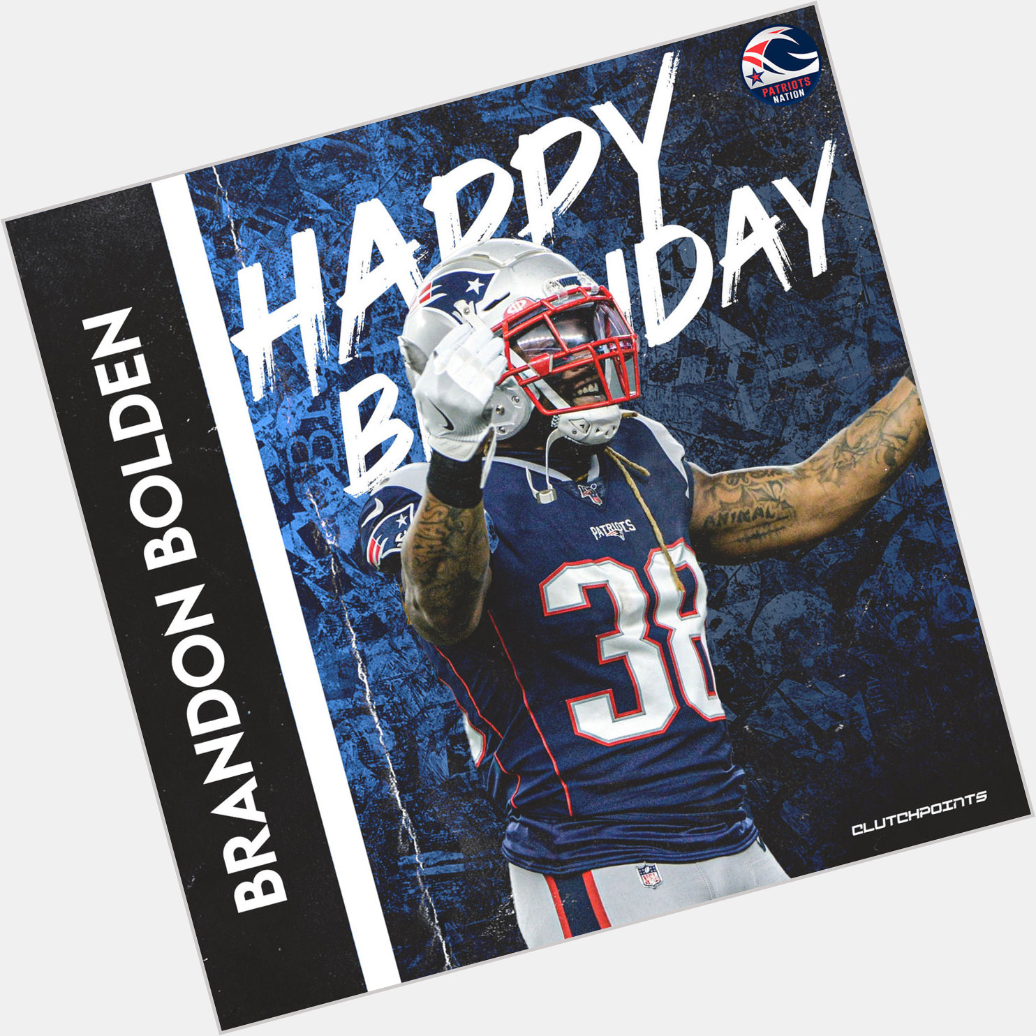 Join Patriots Nation as we greet Brandon Bolden a happy 32nd birthday! 