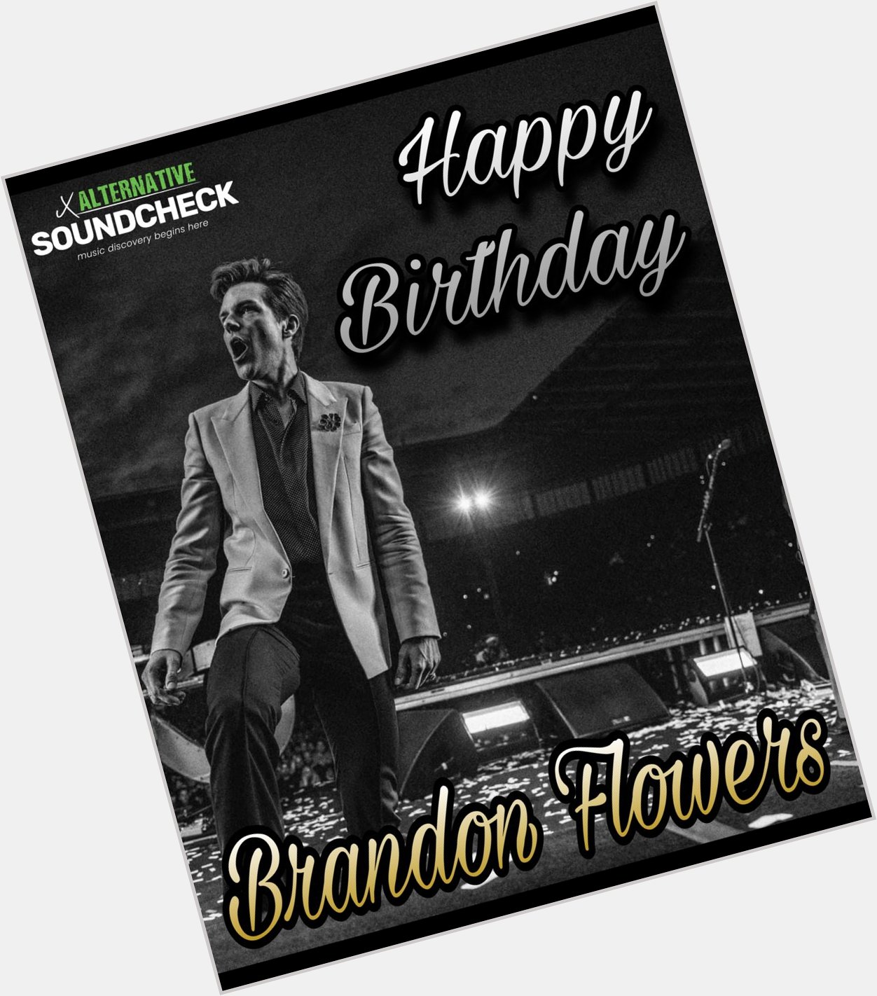 Happy Birthday to artist Brandon Flowers of 