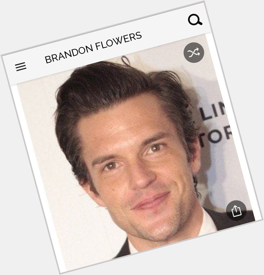 Happy birthday to this great singer from the indie rock group the Killers. Happy birthday to Brandon Flowers 