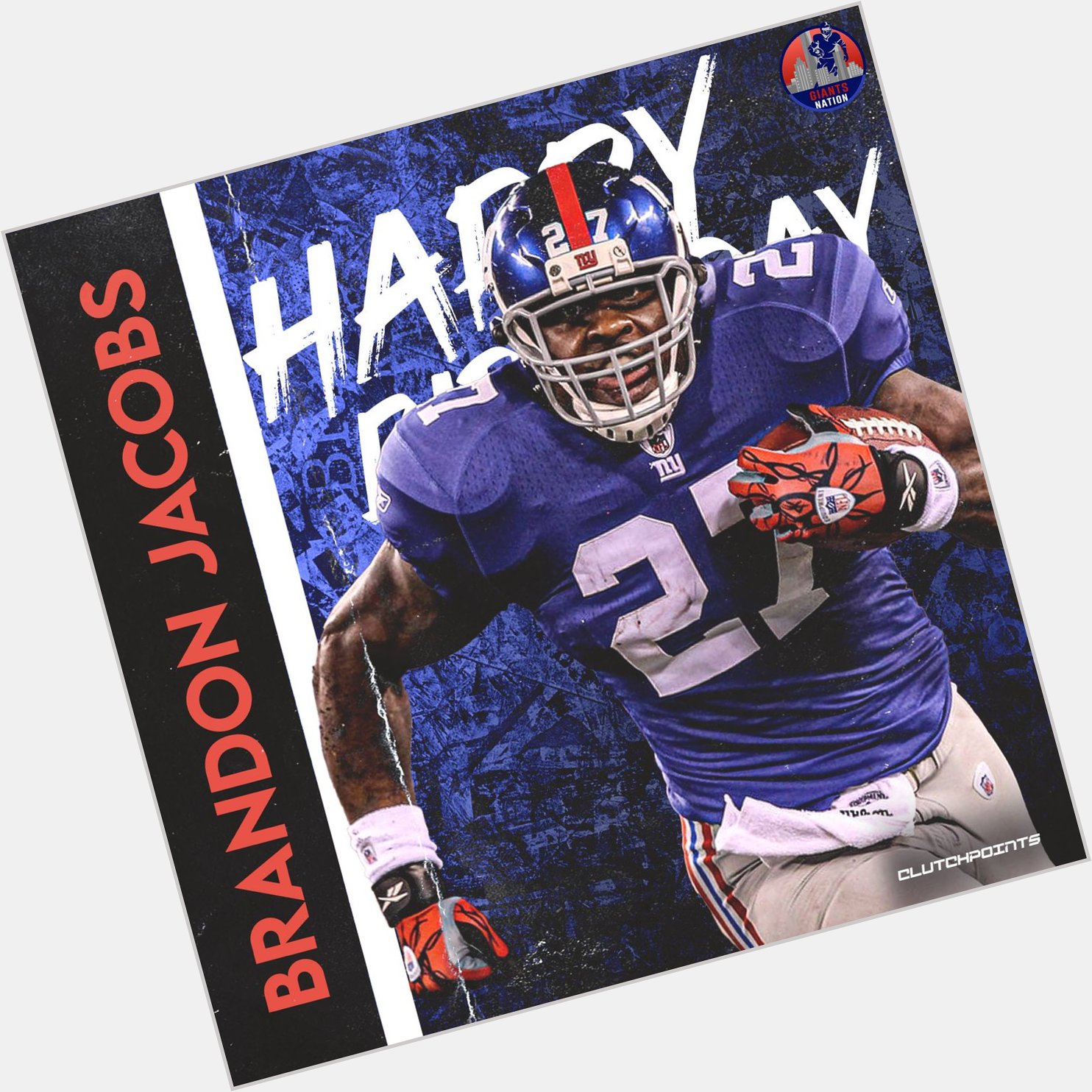Join Giants Nation in greeting Brandon Jacobs a happy 39th birthday 