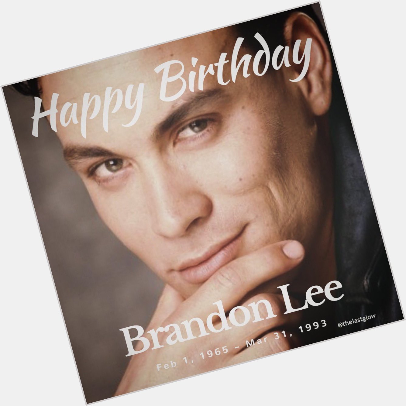 Happy Birthday Brandon Lee. 

On Feb 1, 2017 he would have been 52.  