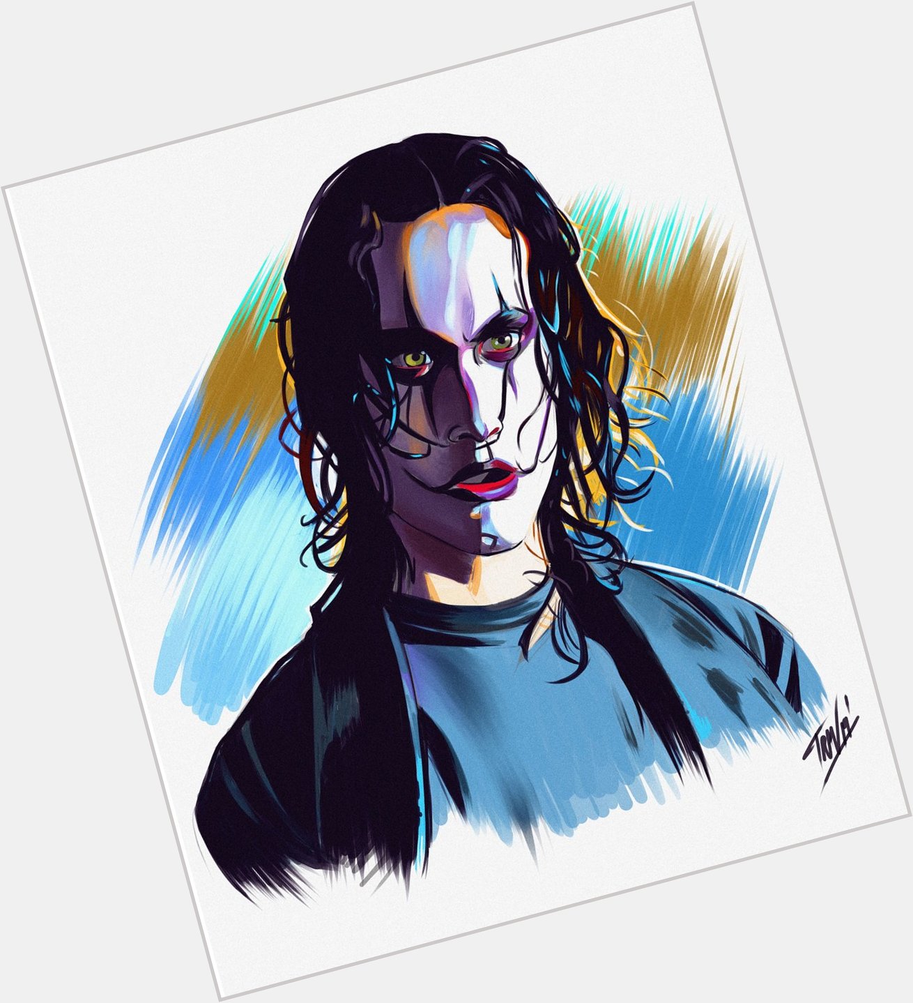 Happy Birthday Brandon Lee.
Today he would have turned 55.

RIP

(art c. 2019) 
