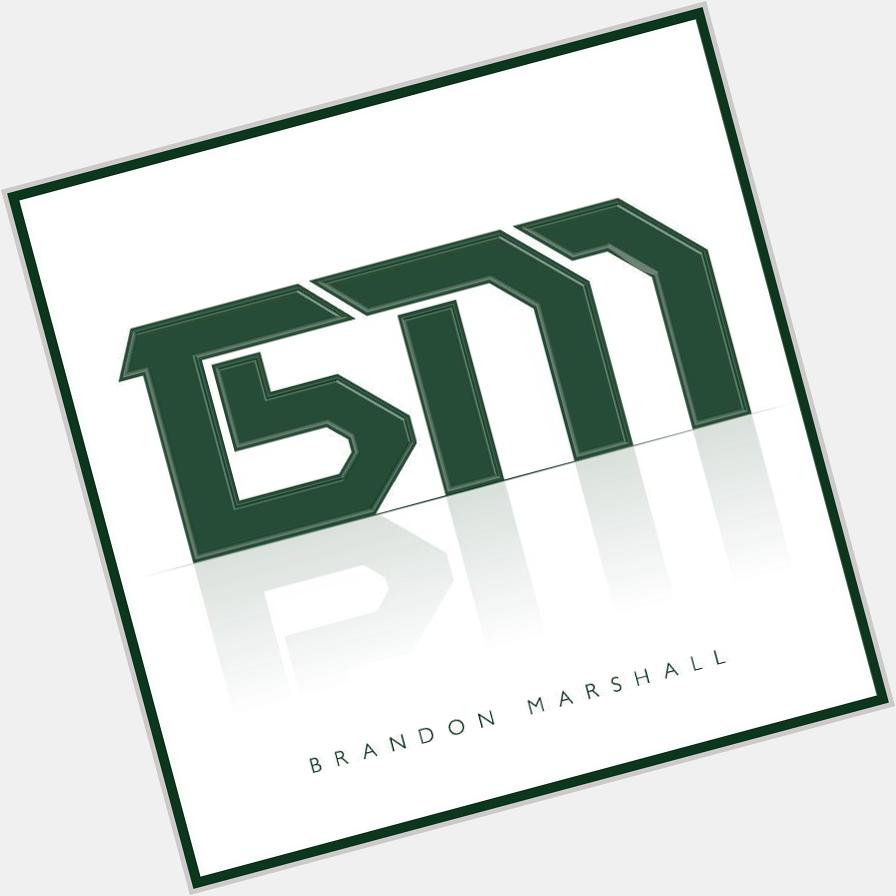  A custom logo & a Happy Birthday wish to the newest receiver Brandon Marshall!  