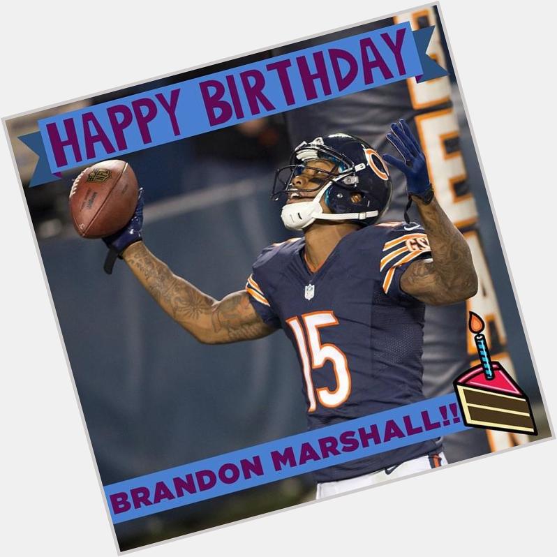 Double-tap to wish a Happy Birthday to WR Brandon Marshall! by nfl  