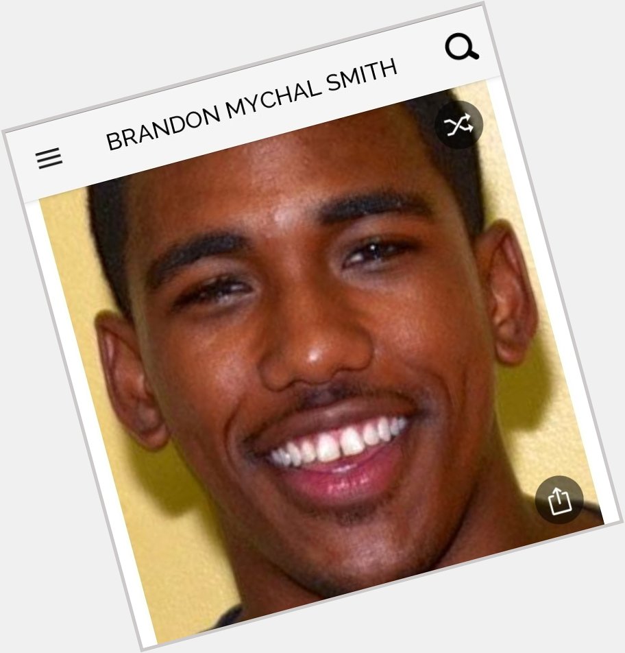 Happy birthday to this great actor.  Happy birthday to Brandon Mychal Smith 