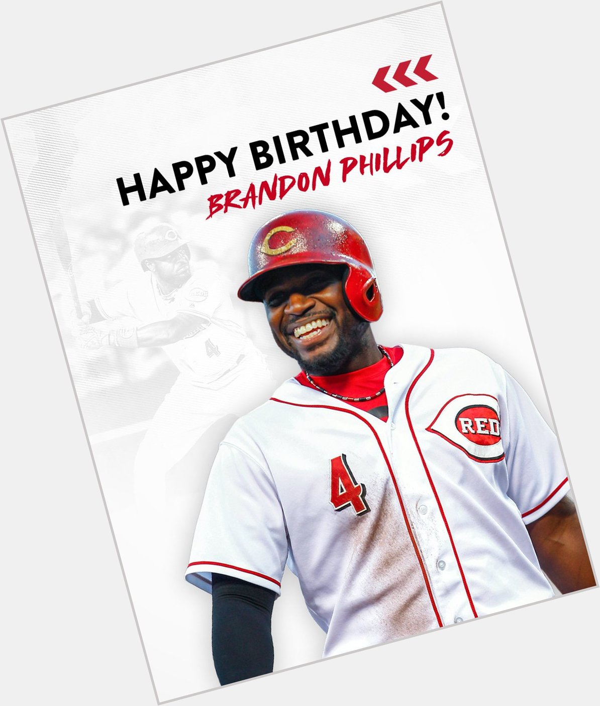 Happy 40th birthday to one of the biggest smiles the game has ever seen, Brandon Phillips!  