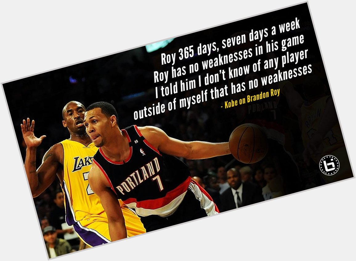 The greatest guard we never got to see the full potential of? 

Happy Birthday to Brandon Roy. 