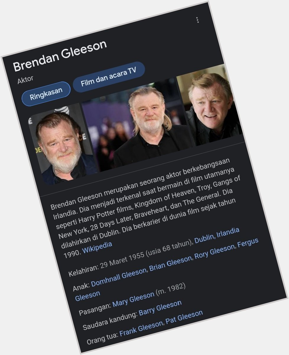 /wzd Happy Birthday to the one and only Alastor Moody a.k.a Brendan Gleeson

Source : Wikipedia 