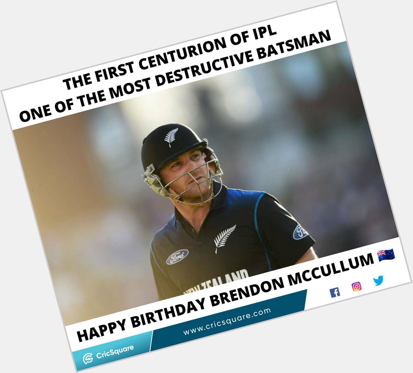 Happy Birthday, Brendon McCullum     