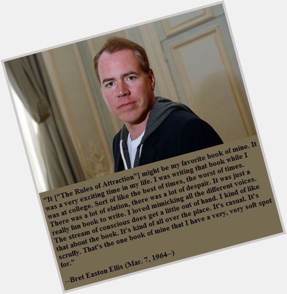 Happy birthday, Bret Easton Ellis! 