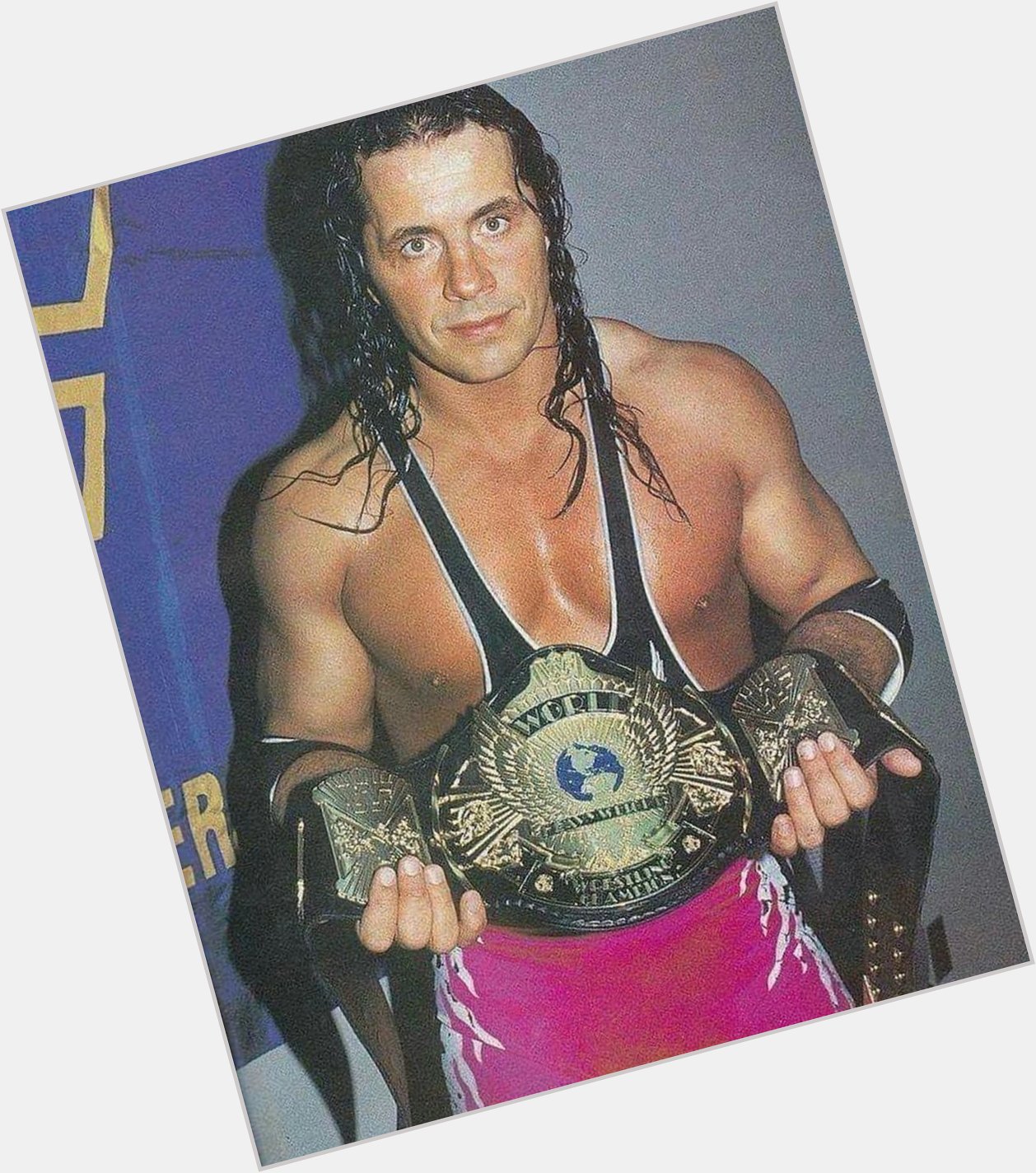 Happy birthday to 5 time WWF Champion and a 2 time WCW World Heavyweight Champion Bret Hart . 