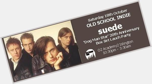 Happy Birthday to Brett Anderson today! And dont forget our Suede Dog Man Star special next month at 