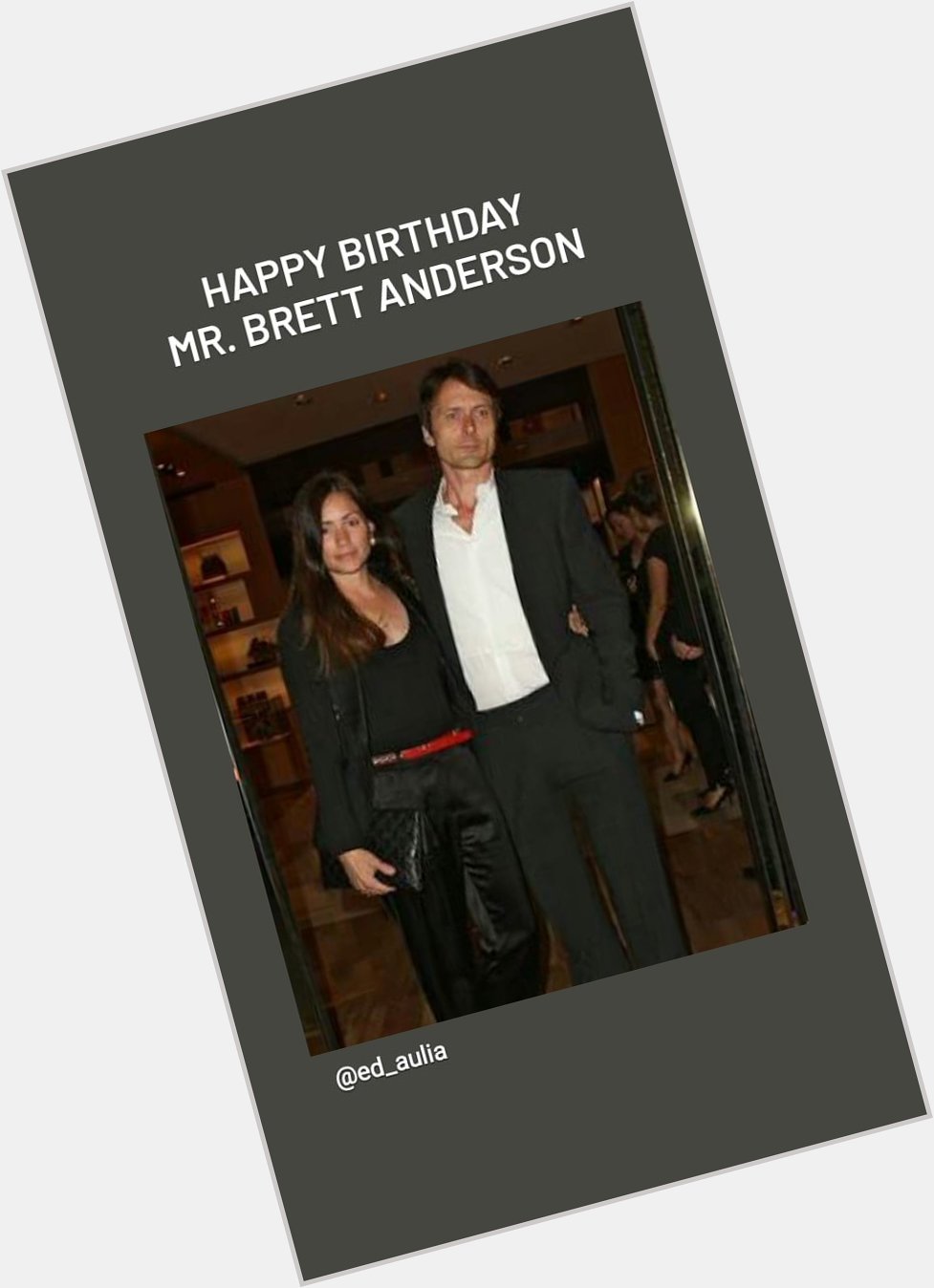 Happy Birthday Mr. Brett Anderson  