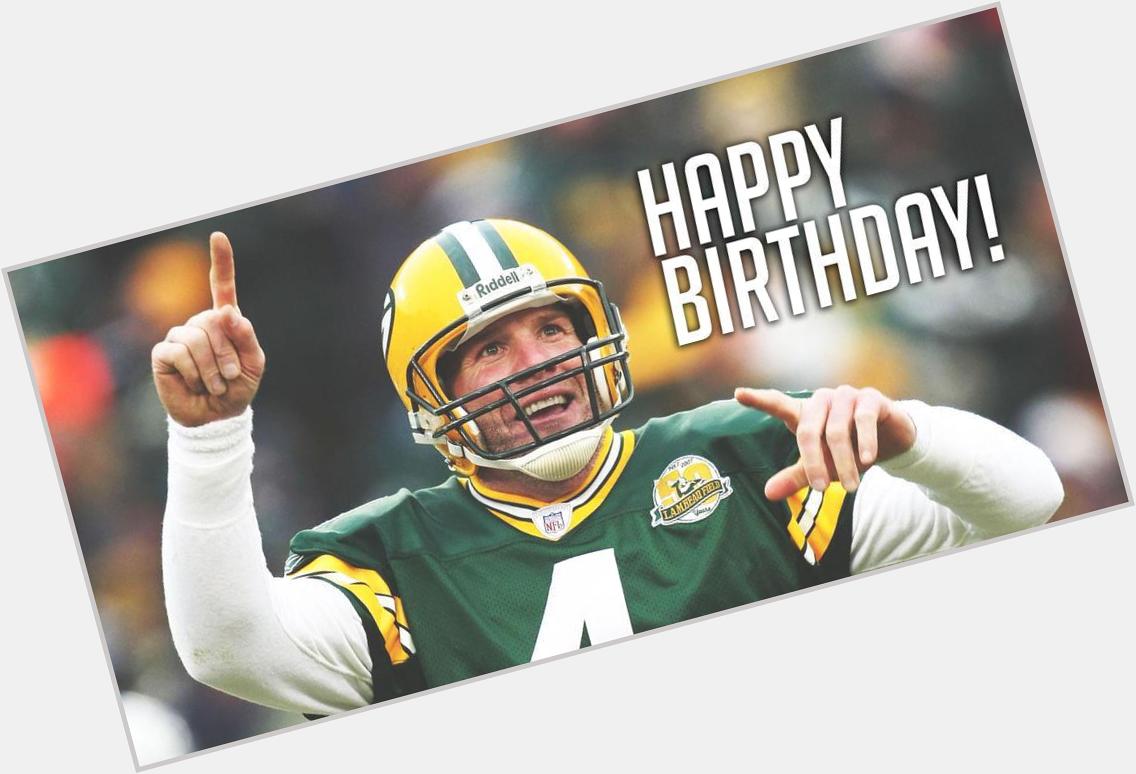 Happy birthday Brett Favre! 